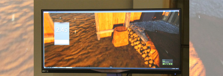 screenshot from Virtual longhouse at Ontario Museum of Archaeology