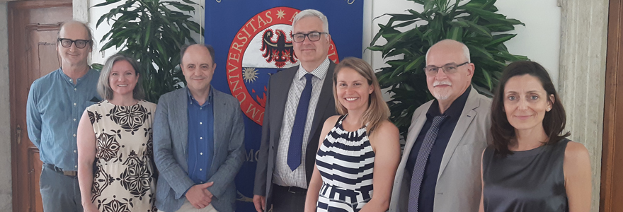 Scholars from Western University visiting the University of Trento 