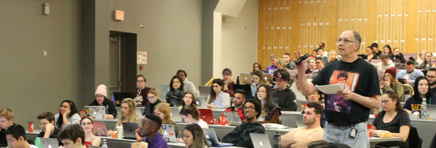 Jonathan Vance, teaching in a classroom