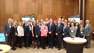 Jason Gilliland as part of a Research Canada event on Parliament Hill