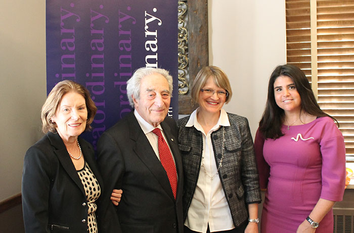 Representatives from Jarislowsky Foundation announcing Stephen A. Jarislowsky Chair in Central Banking in the Department of Economics