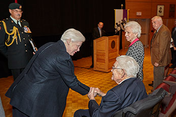 Ron Wonnacott meets the Lieutenant Governor of Ontario, the Honourable Elizabeth Dowdeswell