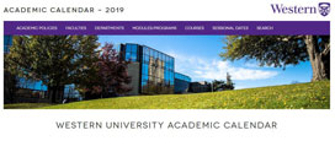 Western University Academic Calendar